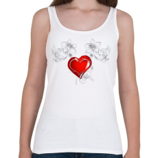 PRINTFASHION Szerelem - Női atléta - Fehér