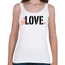PRINTFASHION Szerelem  - Női atléta - Fehér női trikó
