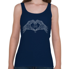 PRINTFASHION Szerelem - Női atléta - Sötétkék női trikó