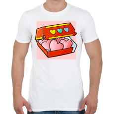 PRINTFASHION Szerelem nuggets - Férfi póló - Fehér