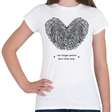 PRINTFASHION Szerelem pecsétje - Női póló - Fehér