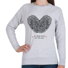 PRINTFASHION Szerelem pecsétje - Női pulóver - Sport szürke női pulóver, kardigán