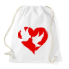 PRINTFASHION Szerelem - Sportzsák, Tornazsák - Fehér