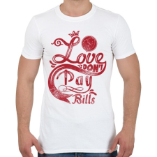 PRINTFASHION Szerelem számlára - Férfi póló - Fehér férfi póló