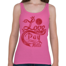 PRINTFASHION Szerelem számlára - Női atléta - Rózsaszín