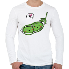 PRINTFASHION Szerelmes borsók - Férfi hosszú ujjú póló - Fehér