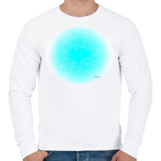 PRINTFASHION Szerelmes szivek 3 - Férfi pulóver - Fehér