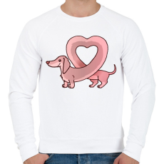 PRINTFASHION szerelmes tacsi - Férfi pulóver - Fehér