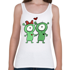 PRINTFASHION Szerelmes ufók - Női atléta - Fehér