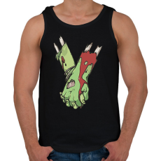 PRINTFASHION Szerelmes zombi - Férfi atléta - Fekete