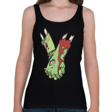 PRINTFASHION Szerelmes zombi - Női atléta - Fekete női trikó