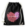 PRINTFASHION Szerelmi ígéret - Sportzsák, Tornazsák - Fekete