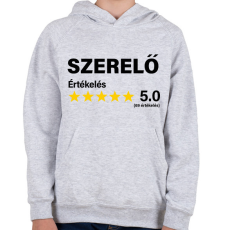PRINTFASHION Szerelő Értékelés ***** 5.0 (69 értékelés) - Gyerek kapucnis pulóver - Sport szürke