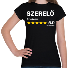 PRINTFASHION Szerelő Értékelés ***** 5.0 (69 értékelés) - Női póló - Fekete