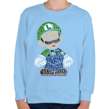 PRINTFASHION Szerelő - Gyerek pulóver - Világoskék gyerek pulóver, kardigán