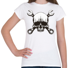 PRINTFASHION Szerelő koponya - Női póló - Fehér női póló