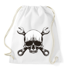 PRINTFASHION Szerelő koponya - Sportzsák, Tornazsák - Fehér tornazsák