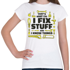 PRINTFASHION Szerelő - Női póló - Fehér