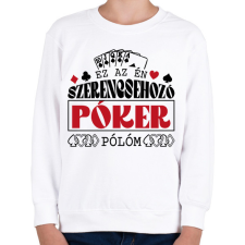 PRINTFASHION Szerencsehozó - Gyerek pulóver - Fehér gyerek pulóver, kardigán