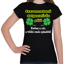 PRINTFASHION Szerencsés dolgozat - Női póló - Fekete női póló