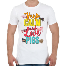 PRINTFASHION Szeresd a malacokat - Férfi póló - Fehér férfi póló