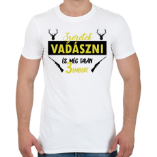 PRINTFASHION Szeretek vadászni - Férfi póló - Fehér