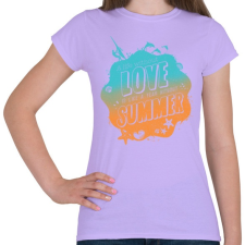 PRINTFASHION Szeretem a nyarat - Női póló - Viola női póló