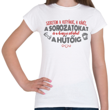 PRINTFASHION Szeretem a sorozatokat - Női póló - Fehér női póló