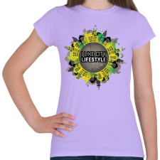 PRINTFASHION Szeretem a várost - Női póló - Viola női póló
