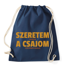 PRINTFASHION Szeretem, amikor a csajom csendben marad - Sportzsák, Tornazsák - Sötétkék tornazsák