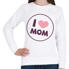 PRINTFASHION Szeretem az Anyukám - Női pulóver - Fehér női pulóver, kardigán