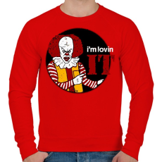 PRINTFASHION Szeretem Az - Férfi pulóver - Piros