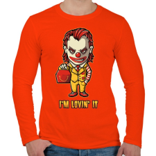 PRINTFASHION Szeretem - Férfi hosszú ujjú póló - Narancs férfi póló
