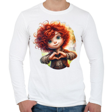 PRINTFASHION Szeretlek ám... - Férfi hosszú ujjú póló - Fehér férfi póló
