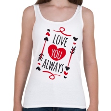 PRINTFASHION Szeretlek mindörökké - Női atléta - Fehér