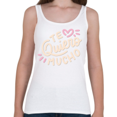 PRINTFASHION Szeretlek - Te Qiuero  - Női atléta - Fehér