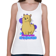 PRINTFASHION szeretni nem tudlak de leköpni igen - Női atléta - Fehér női trikó