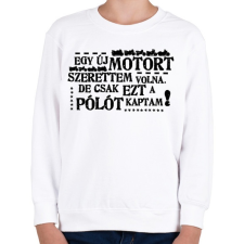 PRINTFASHION SZERETTEM VOLNA - Gyerek pulóver - Fehér gyerek pulóver, kardigán
