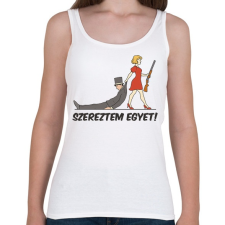 PRINTFASHION Szereztem egyet - Női atléta - Fehér női trikó