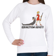 PRINTFASHION Szereztem egyet - Női pulóver - Fehér