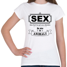 PRINTFASHION Szex - Női póló - Fehér