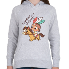 PRINTFASHION Szia Báttyus, helyzet? - Női kapucnis pulóver - Sport szürke női pulóver, kardigán