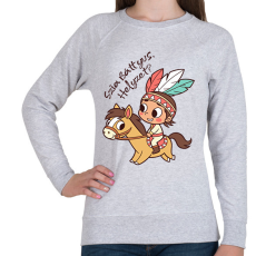 PRINTFASHION Szia Báttyus, helyzet? - Női pulóver - Sport szürke