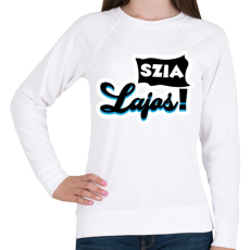 PRINTFASHION Szia Lajos! - Női pulóver - Fehér