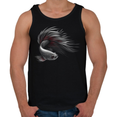 PRINTFASHION Sziámi harcoshal portré - Férfi atléta - Fekete