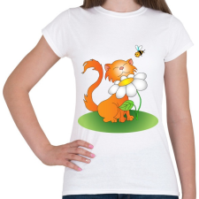 PRINTFASHION Szimatcic - Női póló - Fehér női póló