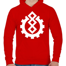 PRINTFASHION Szimbólum - Férfi kapucnis pulóver - Piros női pulóver, kardigán