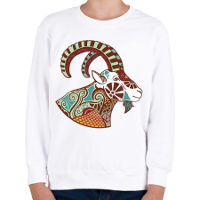 PRINTFASHION Színes Bak horoszkóp - Gyerek pulóver - Fehér gyerek pulóver, kardigán