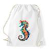 PRINTFASHION Színes csikóhal - Sportzsák, Tornazsák - Fehér