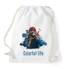 PRINTFASHION színes élet - Sportzsák, Tornazsák - Fehér tornazsák